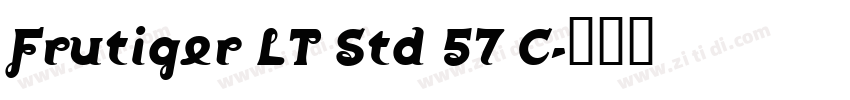 Frutiger LT Std 57 C字体转换